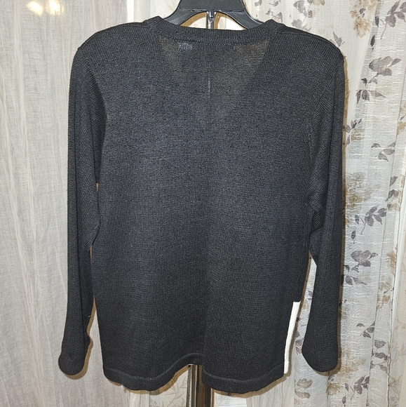 Vintage women's Christmas patchwork button-down sweater - Picture 4 of 8